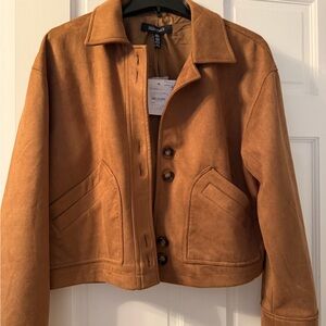 Ellen Tracy Brown Teddy Jacket